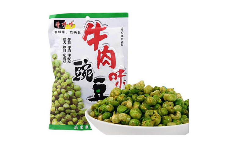 XIANGDUODUO BEEF FLAVOURED PEAS 80G